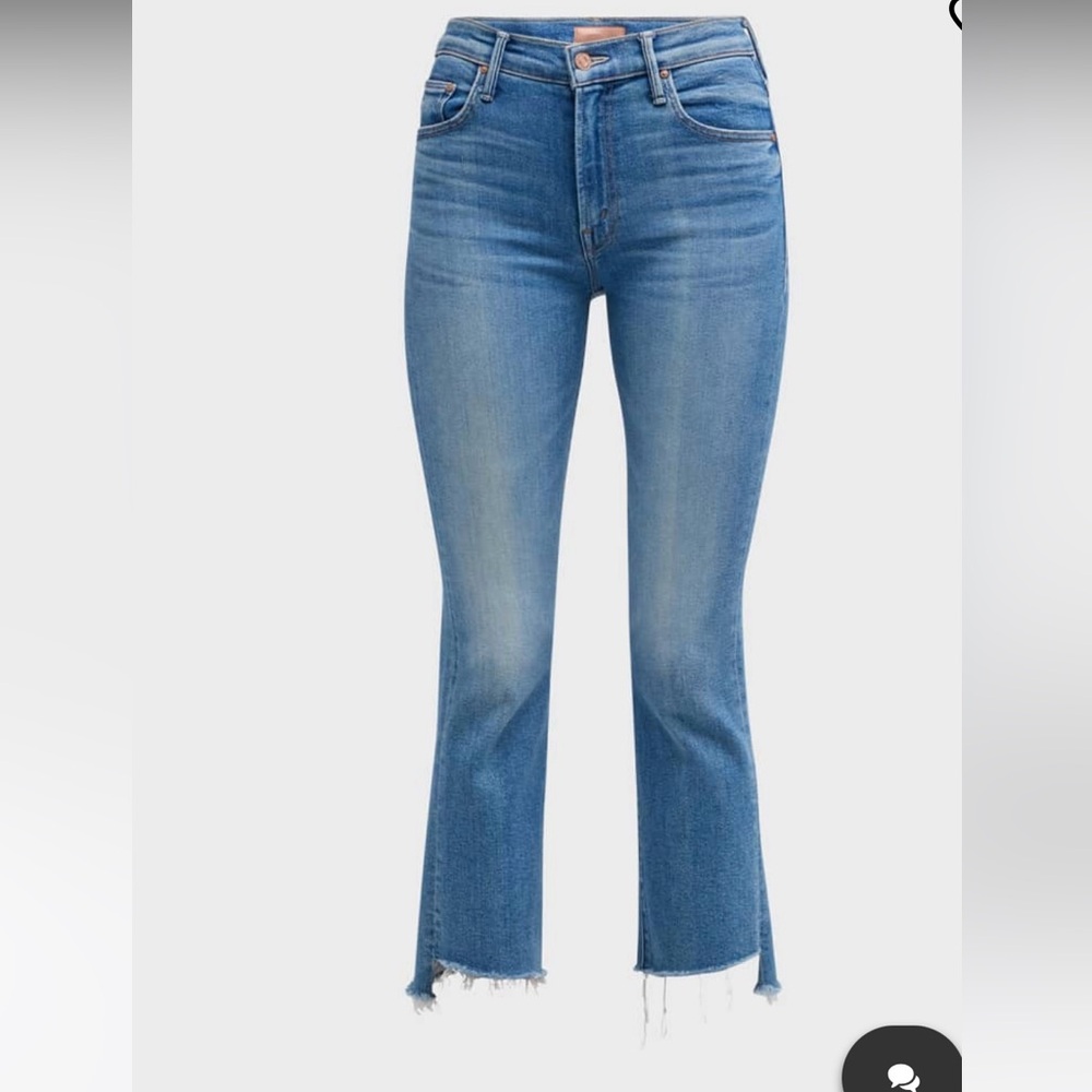 NWT MOTHER Denim The Insider Crop Step Fray